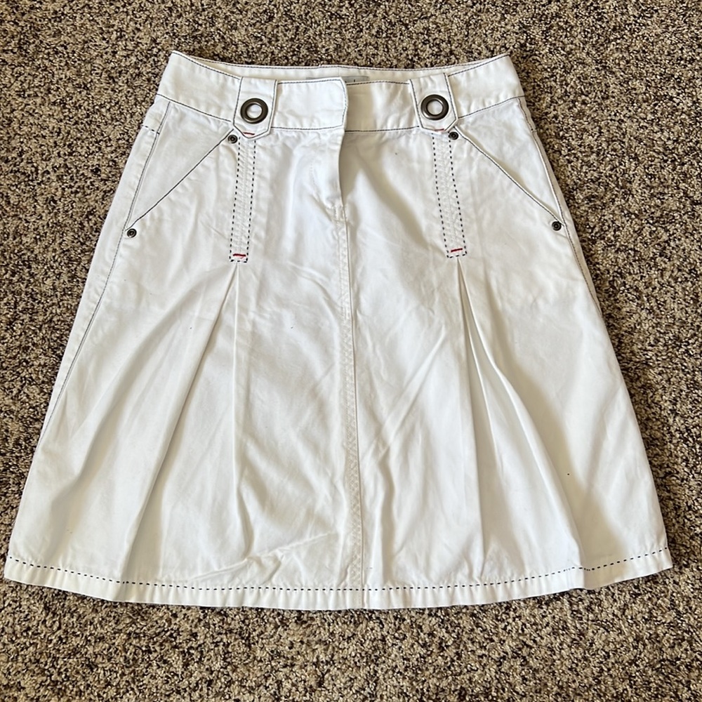 CAbi Nautical A-Line Denim Skirt Style # 541 - Picture 2 of 7